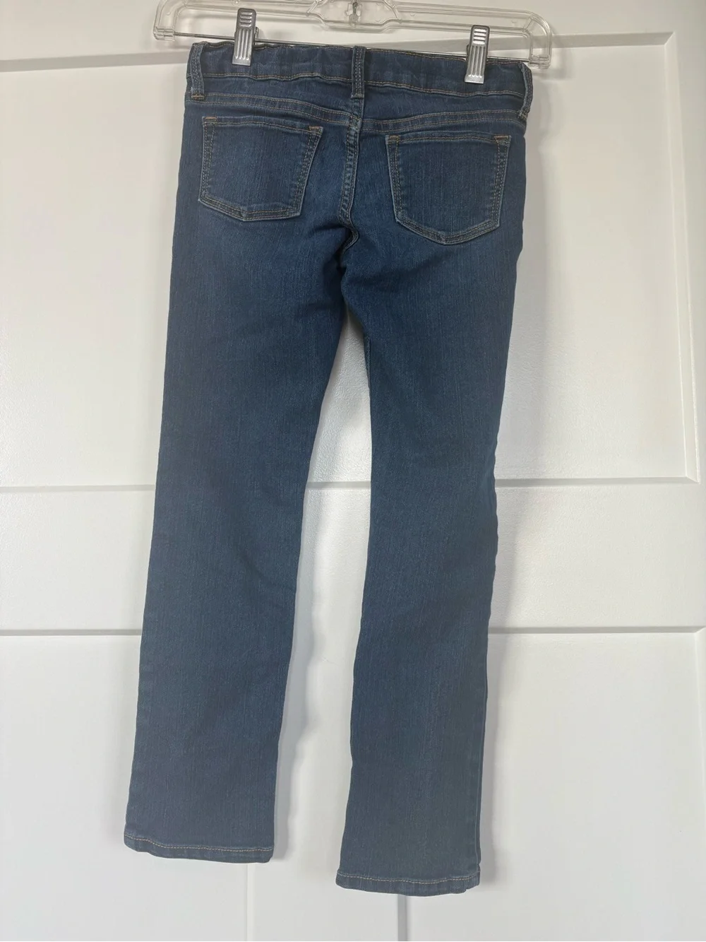 Old Navy Girls Skinny Blue Jeans with adjustable waist straps Size 6